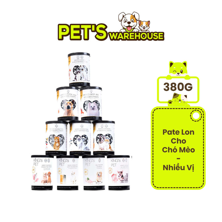Pate King's Pet Chó Mèo Mọi Lứa Tuổi Lon 380G