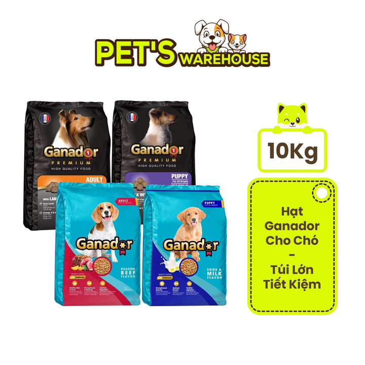[10KG Bao Xá] Hạt Ganador Chó Mọi Lứa Tuổi | Pet's Warehouse