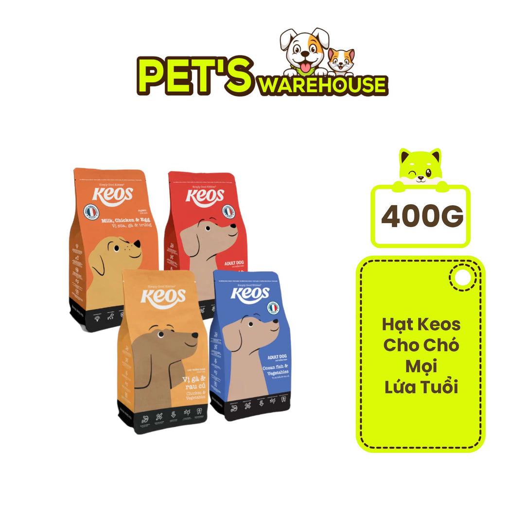 [400G] Hạt Keos Chó Mọi Lứa Tuổi | Pet's Warehouse