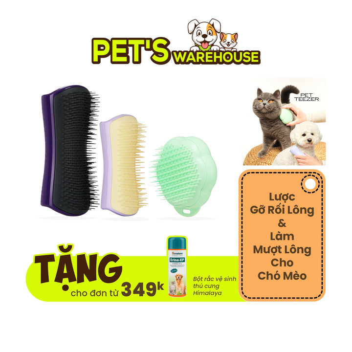 Tangle Teezer detangling comb for dogs and cats, various colors.