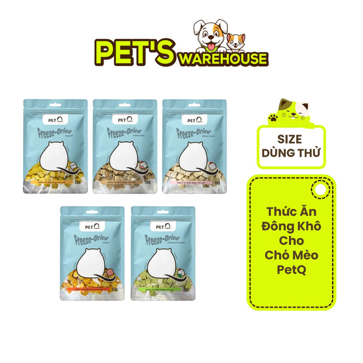 [12G-20G] Snack Đông Khô Cho Chó Mèo PetQ