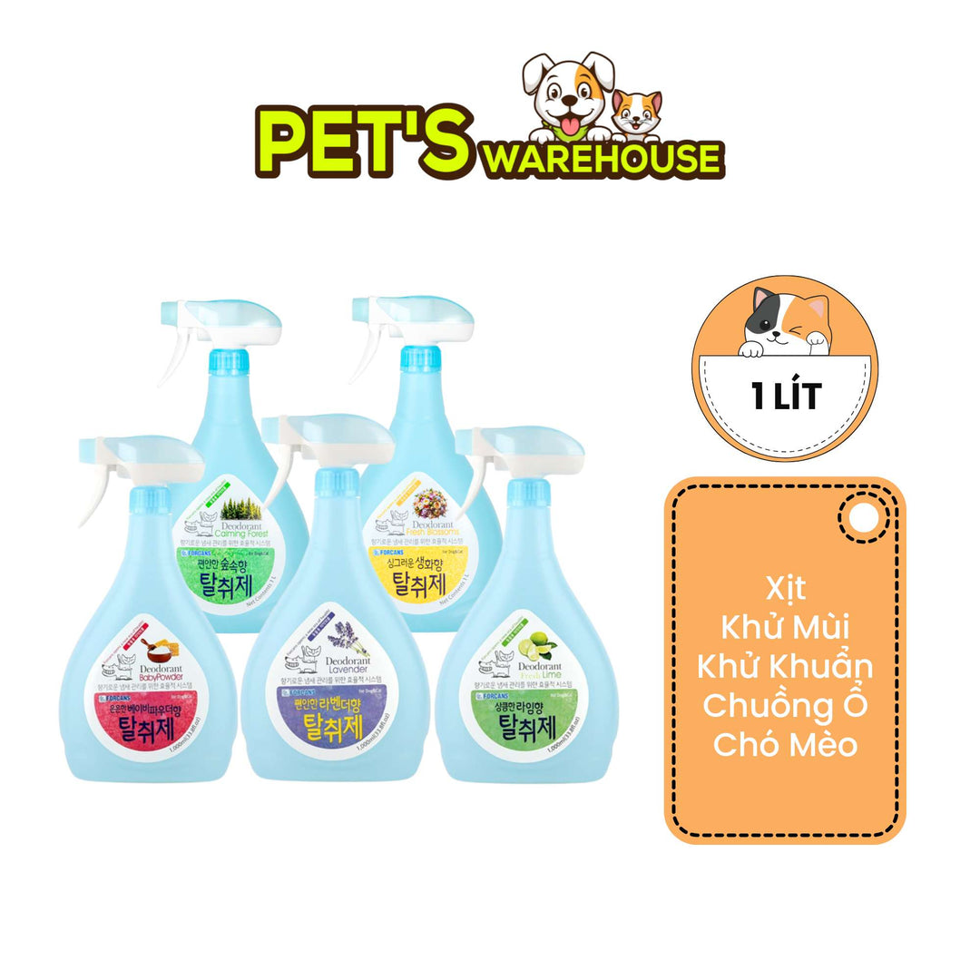 [1 Lít] Xịt Khử Khuẩn Forcans Chó Mèo