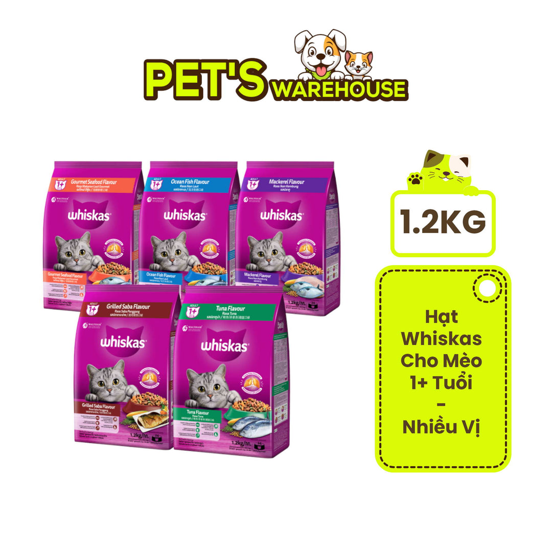 [1.2KG] Hạt Whiskas Mèo Trưởng Thành
