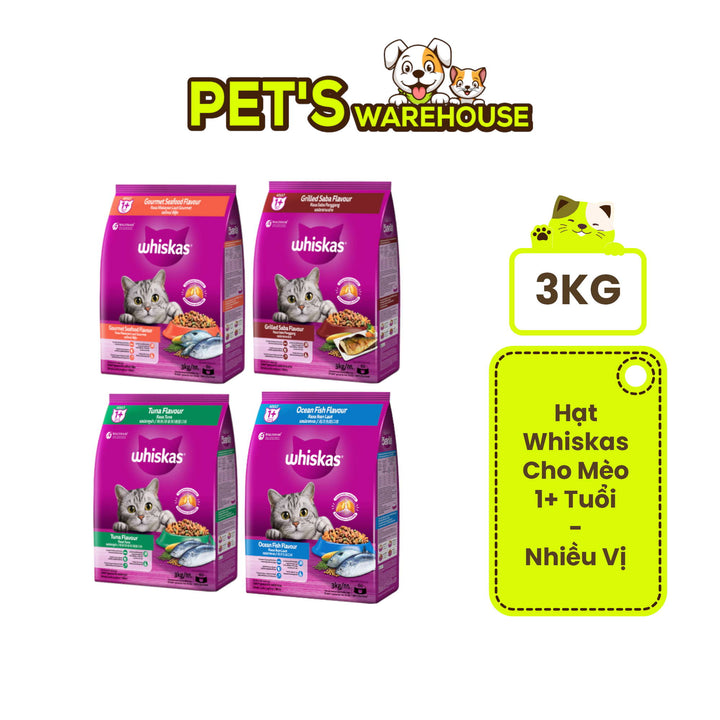 [3KG] Hạt Whiskas Mèo Trưởng Thành
