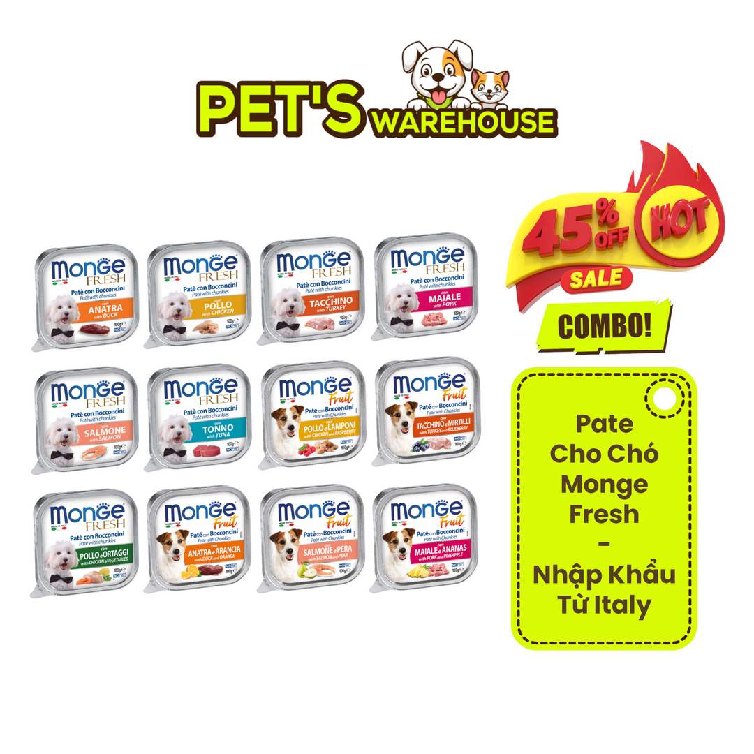 [100G] Pate Monge Chó Nhiều Vị
