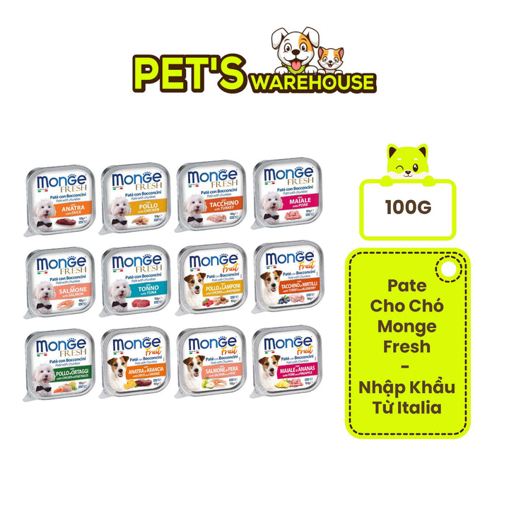 [100G] Pate Monge Chó Nhiều Vị