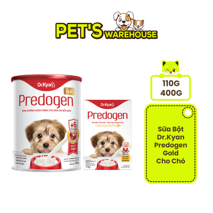 [110G - 400G] Sữa Bột Dr.Kyan Predogen Gold Cho Chó