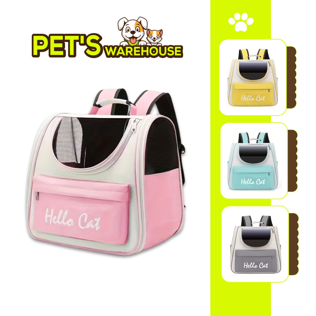 Balo Chó Mèo Hello Cat, Size Lớn, Nhiều Màu, Thoáng Khí, Siêu Tiện Lợi Khi Vận Chuyển