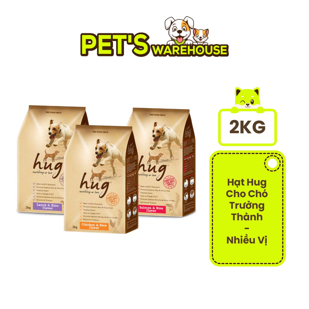 Hạt Cho Chó Trưởng Thành Hug, Túi 2Kg