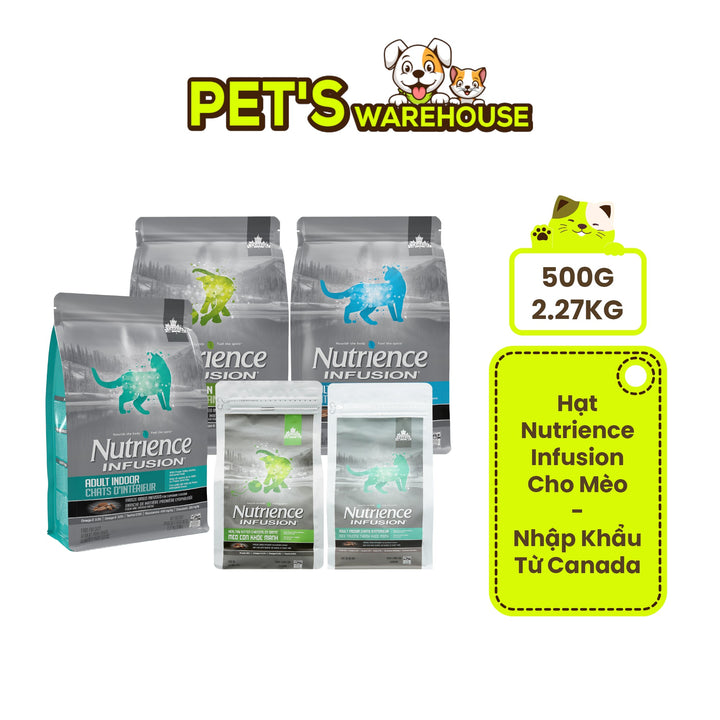 Hạt Nutrience Infusion Cho Mèo Con, Mèo Trưởng Thành 500g
