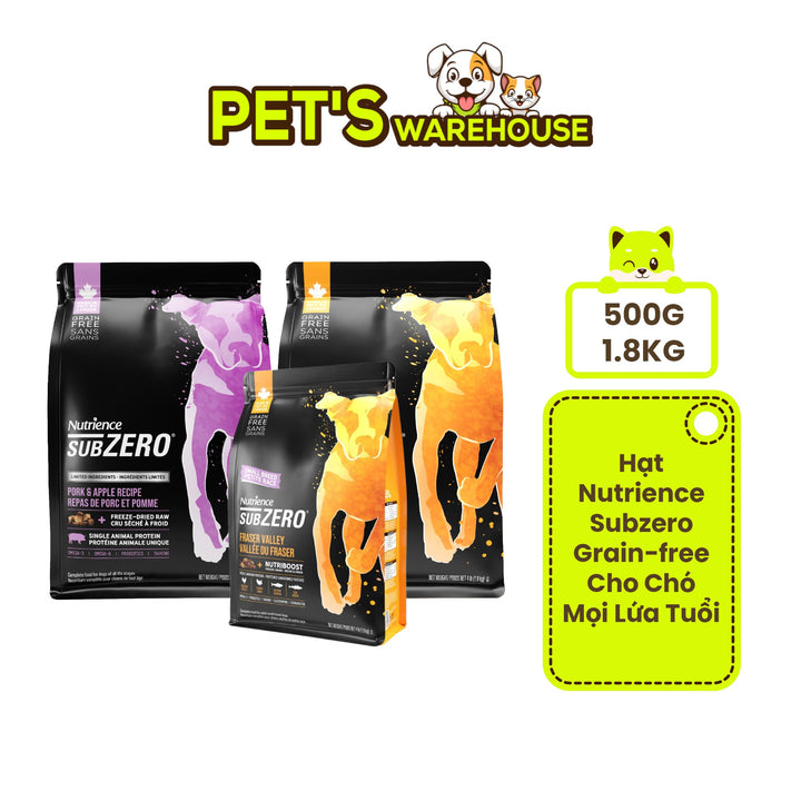 [500g - 1.8Kg] Hạt Nutrience Subzero Grain-free Cho Chó Mọi Lứa Tuổi