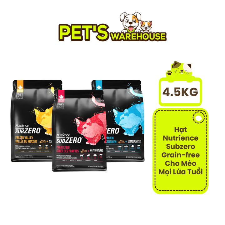 [4.5Kg] Hạt Nutrience Subzero Grain-free Cho Mèo Mọi Lứa Tuổi