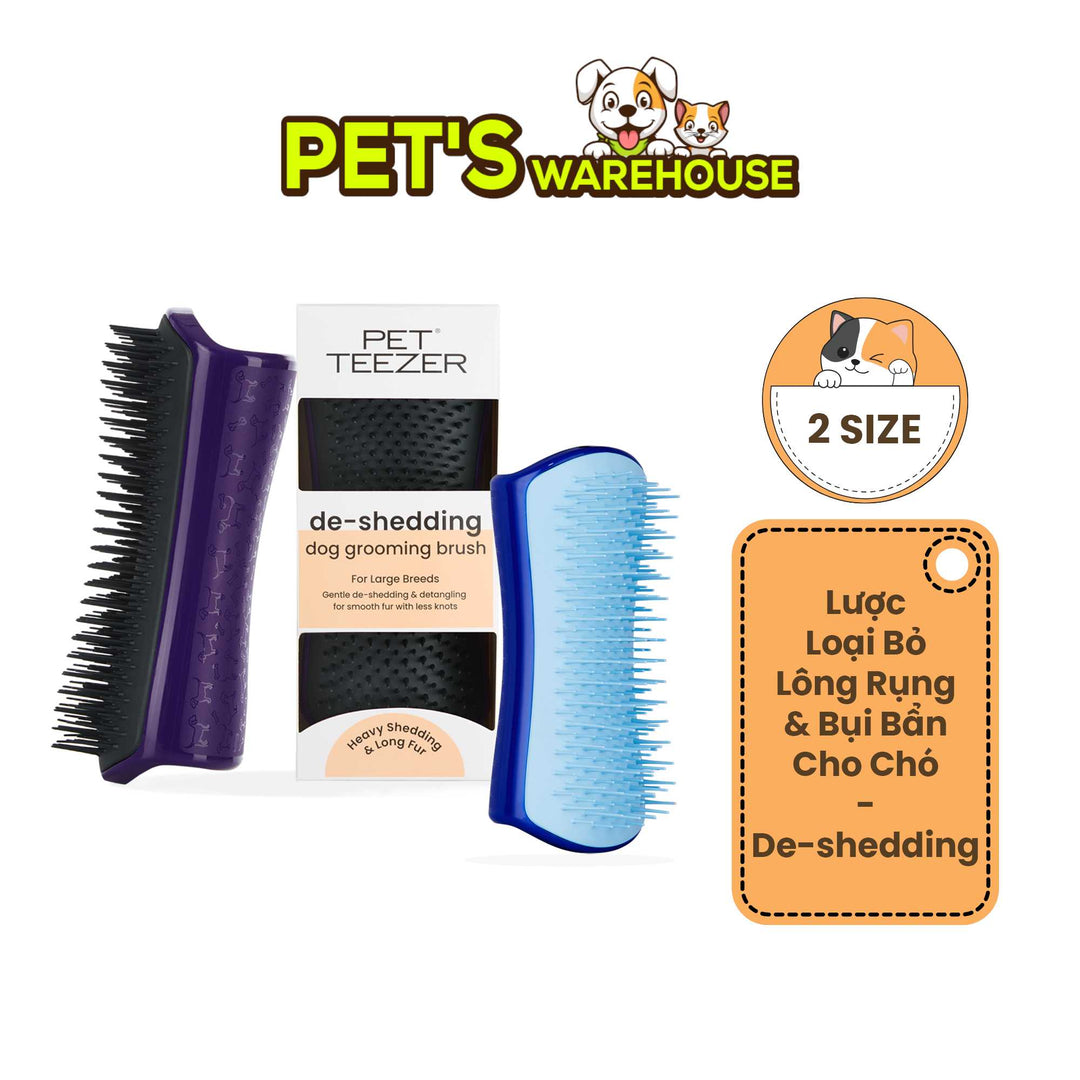 Lược gỡ rối Tangle Teezer cho chó De-shedding, giúp loại bỏ lông rụng và bụi bẩn