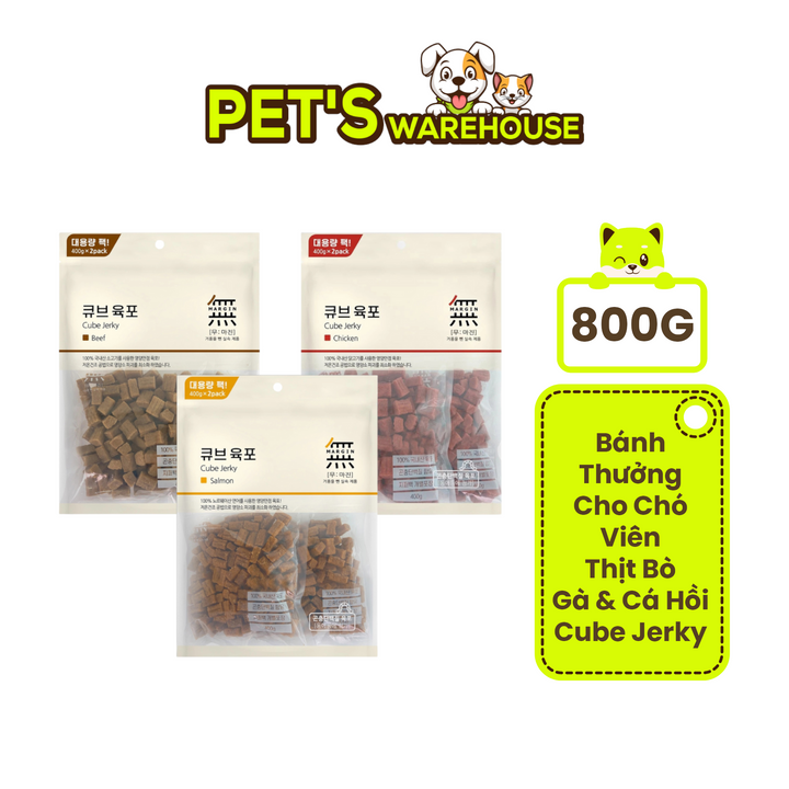 [800G] Snack Bowwow Cube Chó Mọi Lứa Tuổi | Pet's Warehouse