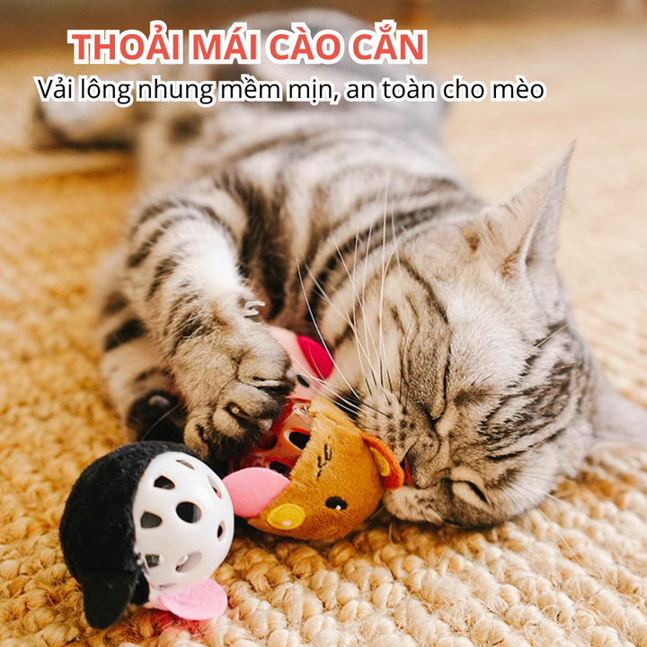 Đồ Chơi Fofos Banh Tròn Nhiều Hình Chó Mèo