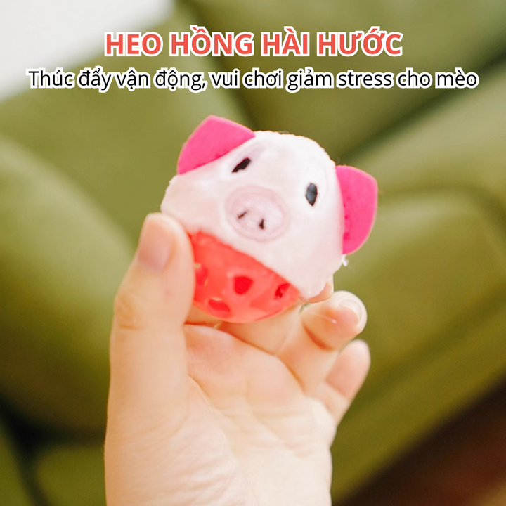 Đồ Chơi Fofos Banh Tròn Nhiều Hình Chó Mèo