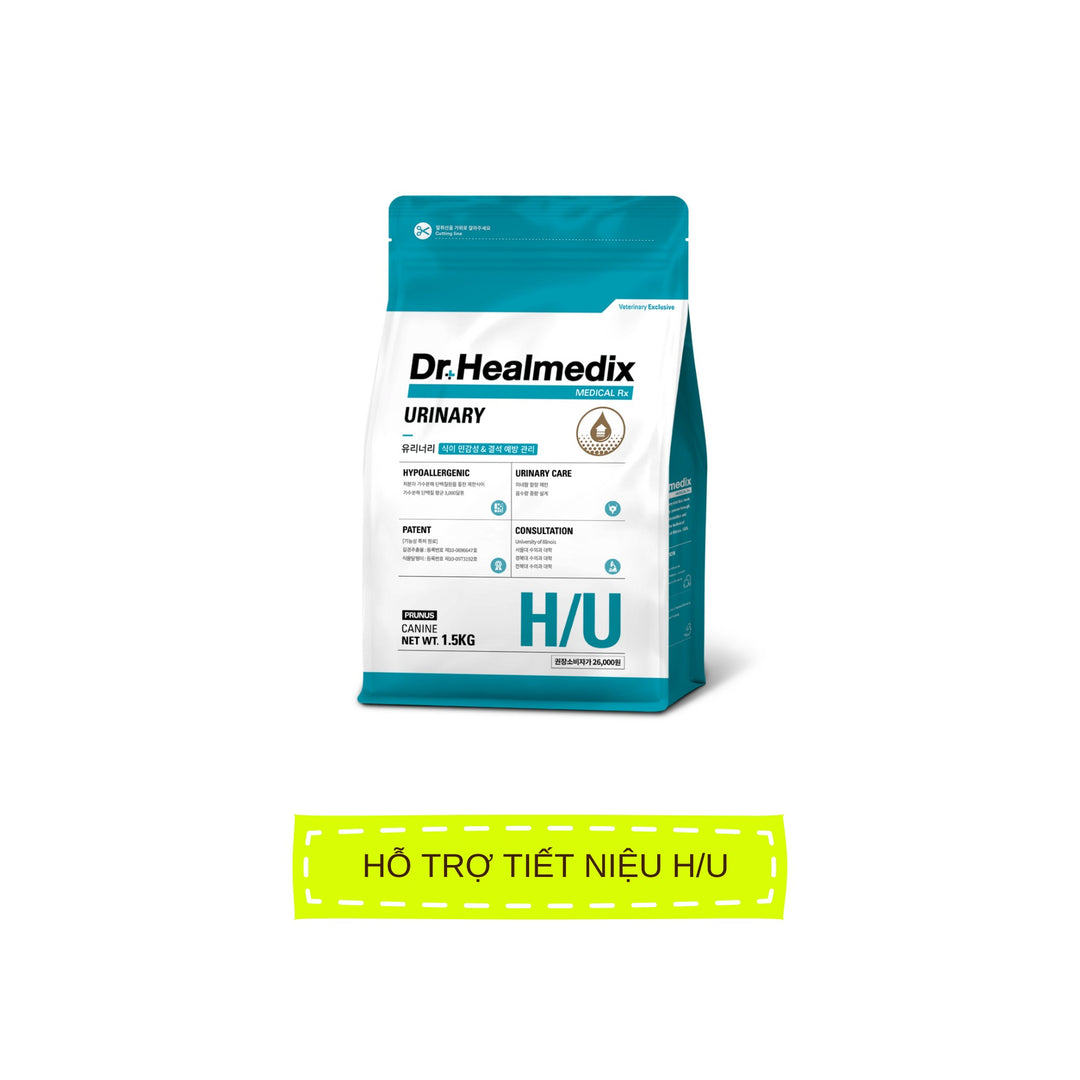 Hạt Cho Chó DR.HEALMEDIX URINARY (H/U) - HỖ TRỢ TIẾT NIỆU , Túi 1.5Kg