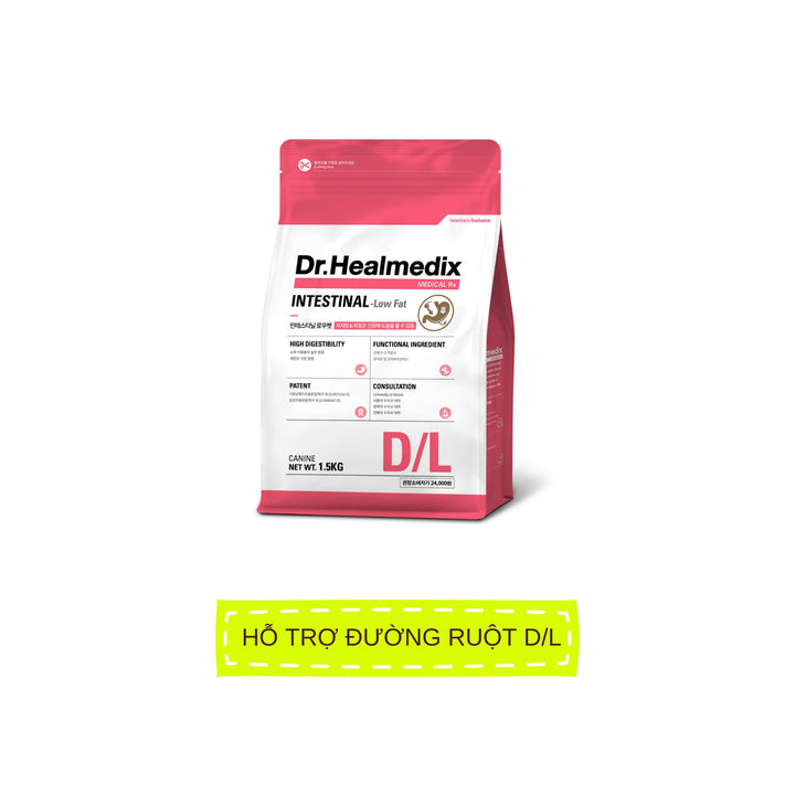 Hạt Cho Chó DR. HEALMEDIX INTESTINAL (D/L) - HỖ TRỢ ĐƯỜNG RUỘT , Túi 1.5Kg
