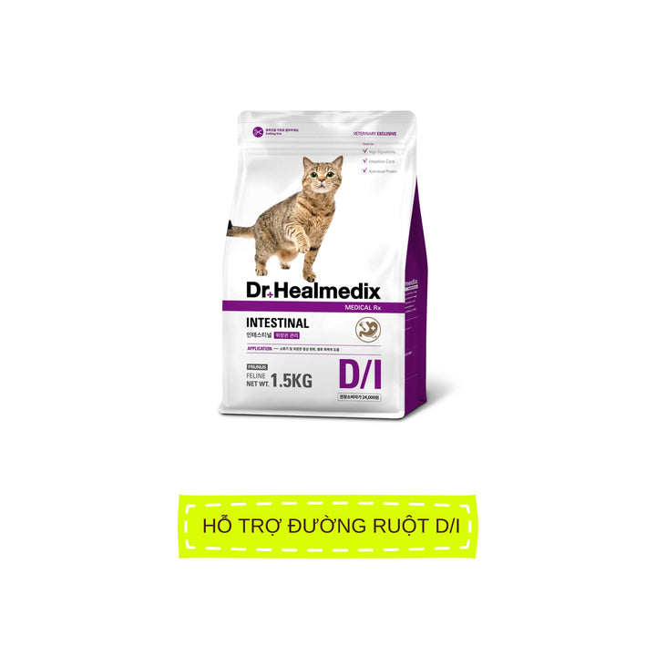 Hạt Cho Mèo Dr. Healmedix Hỗ Trợ Đường Ruột (D/I) - (Túi 1.5kg)