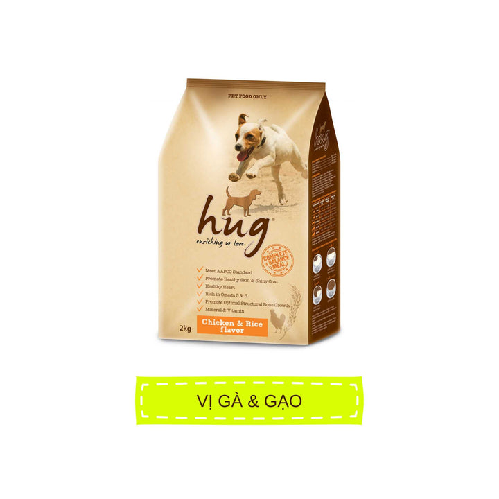 Hạt Cho Chó Trưởng Thành Hug, Túi 2Kg