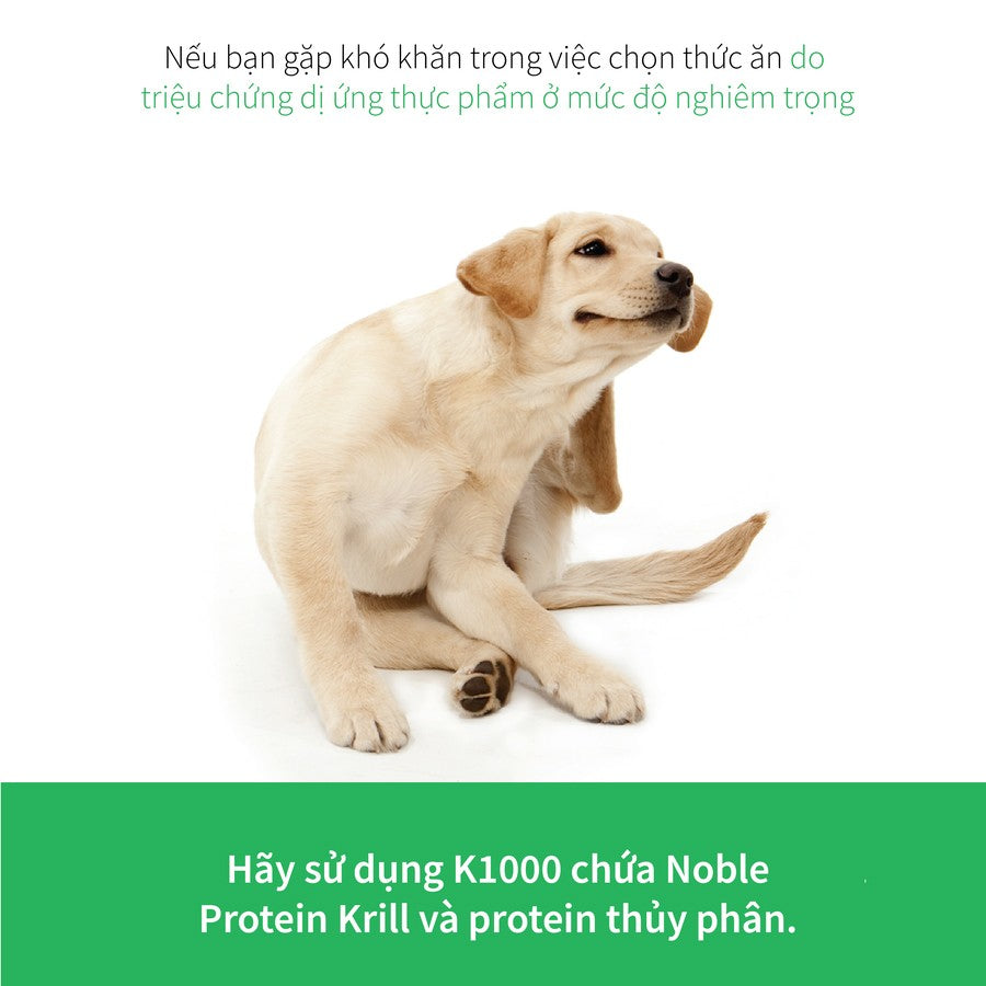 Hạt Cho Chó DR.HEALMEDIX K-1000+ (U/K) - CHỐNG VIÊM DA DỊ ỨNG , Túi 1.5Kg
