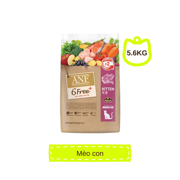 [1.6KG - 5.6KG] Hạt Anf 6Free+ Cao Cấp Mèo