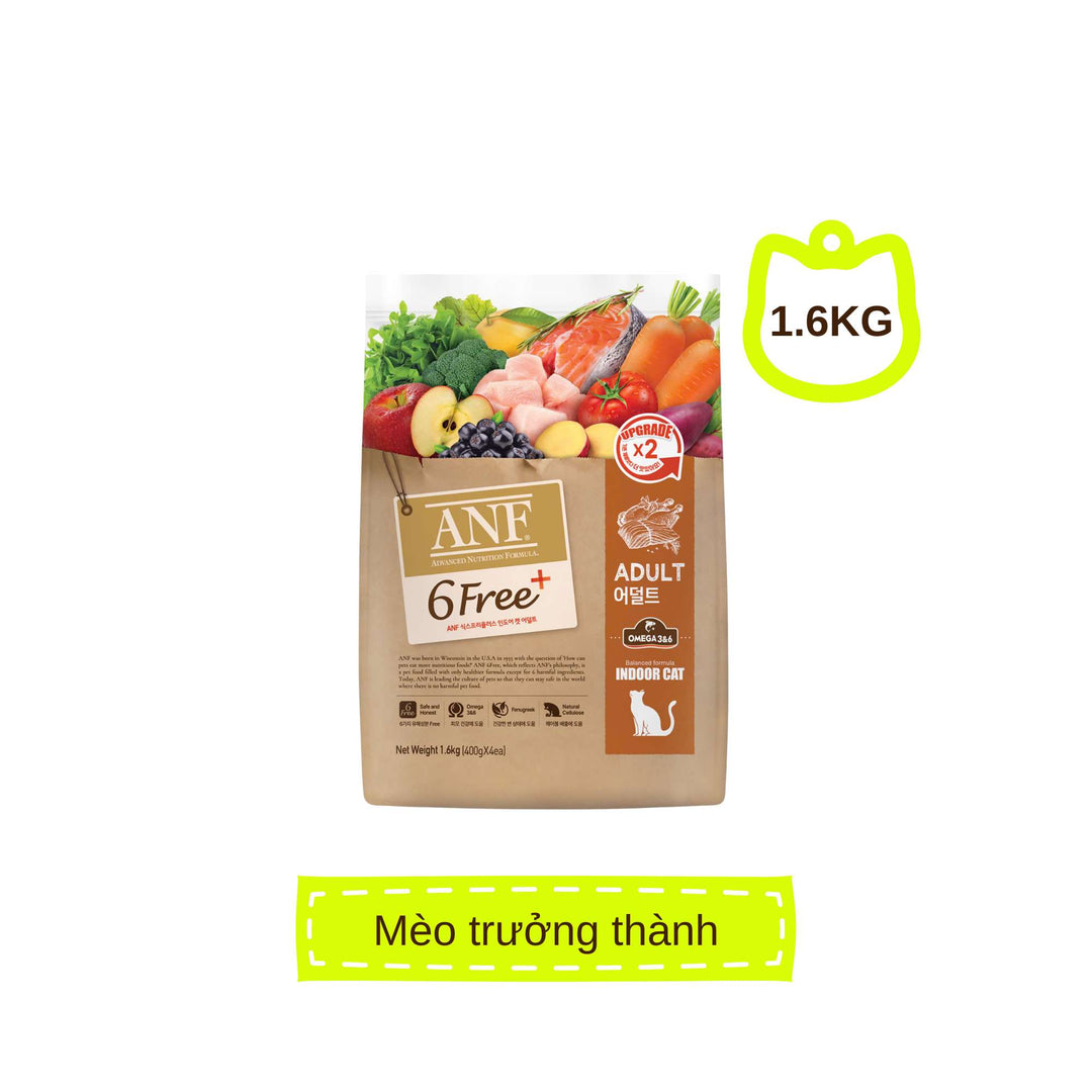 [1.6KG - 5.6KG] Hạt Anf 6Free+ Cao Cấp Mèo