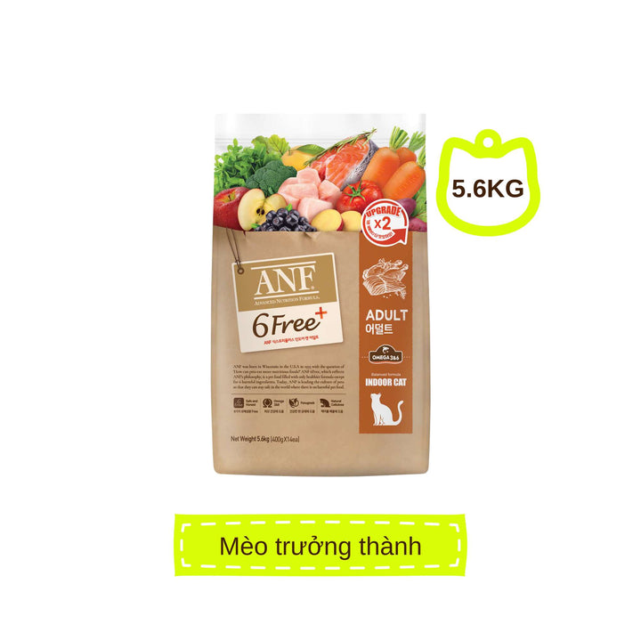 [1.6KG - 5.6KG] Hạt Anf 6Free+ Cao Cấp Mèo