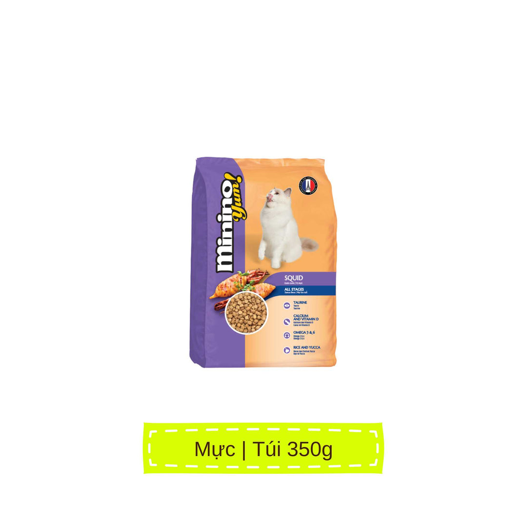 [350G - 1.5KG] Hạt Minino Yum Mèo Mọi Lứa Tuổi | Pet's Warehouse