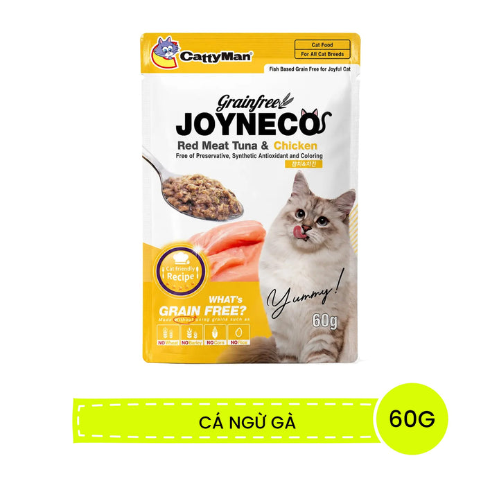 Pate Mèo Joyneco Cho Mèo Mọi Lứa Tuổi Gói 60G