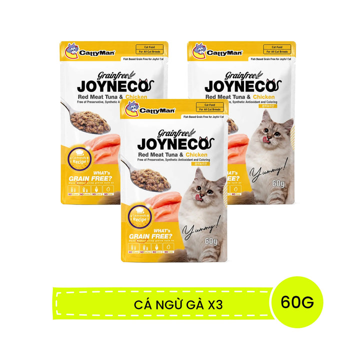 Pate Mèo Joyneco Cho Mèo Mọi Lứa Tuổi Gói 60G