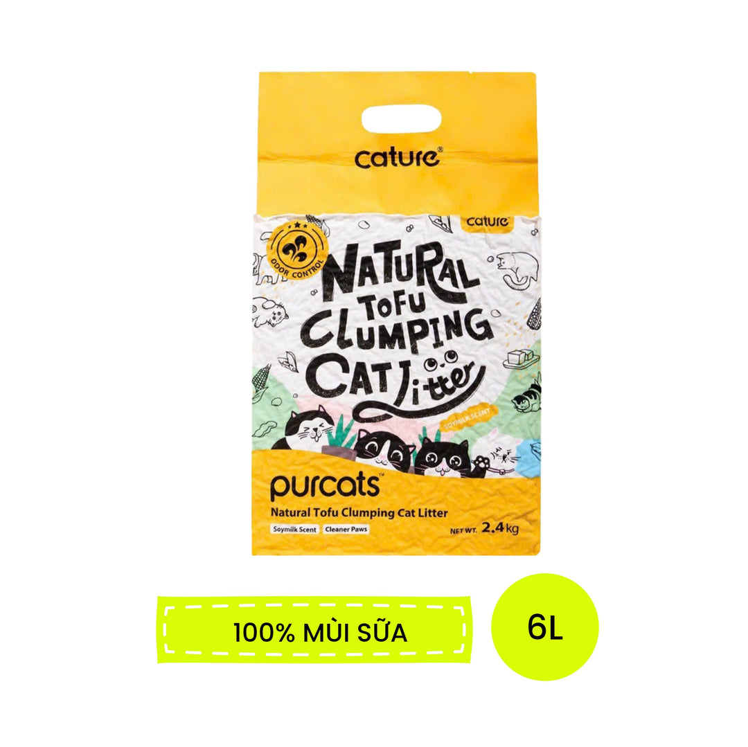 Cát Vệ Sinh Đậu Nành, Đậu Nành Mix Đất Sét Cature