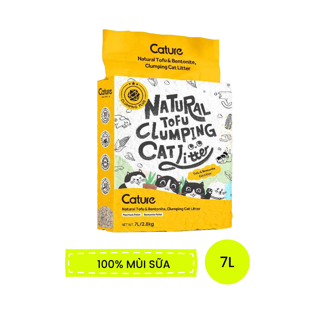 Cát Vệ Sinh Đậu Nành, Đậu Nành Mix Đất Sét Cature