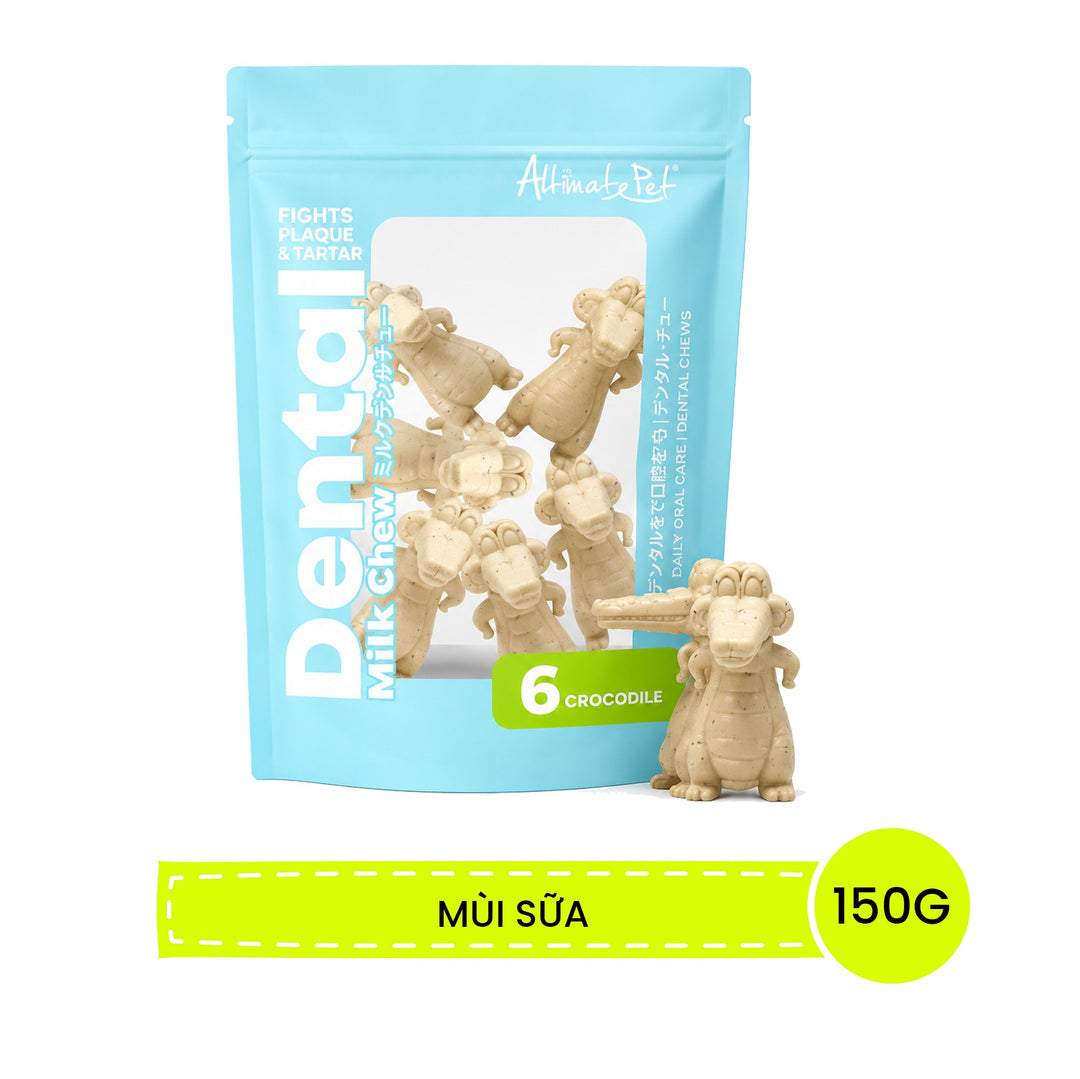 Xương Gặm Sạch Dental Chew Răng Cá Sấu 150G