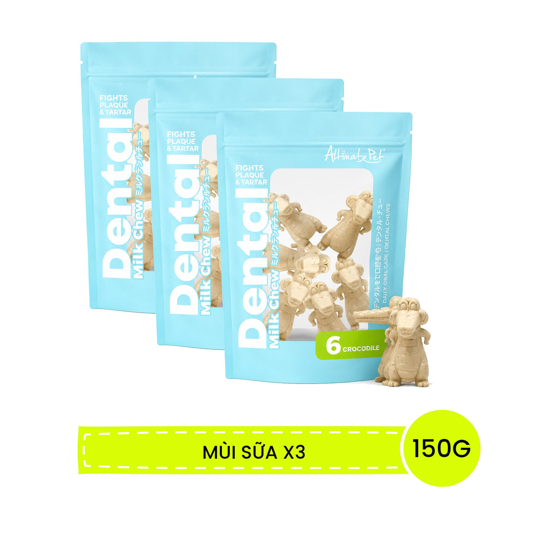 Xương Gặm Sạch Dental Chew Răng Cá Sấu 150G