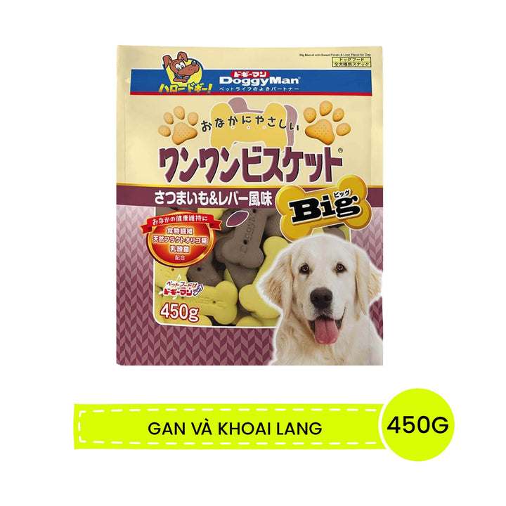 Bánh Quy DoggyMan Cho Chó Vị Rau Củ & Vị Sữa