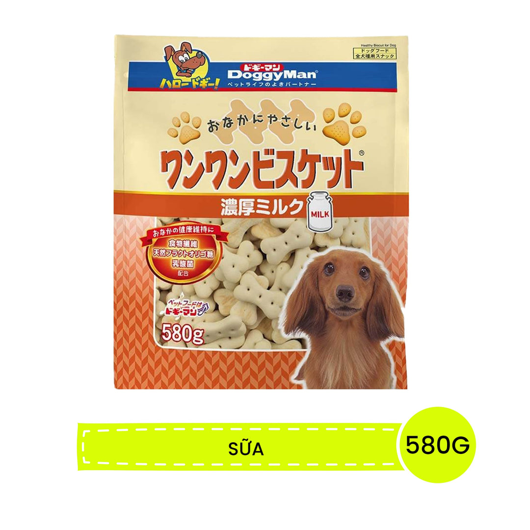 Bánh Quy DoggyMan Cho Chó Vị Rau Củ & Vị Sữa