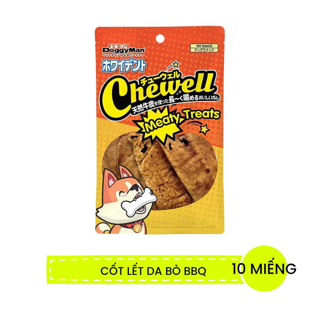 Snack Thưởng Da Bò DoggyMan Chewell Cho Chó
