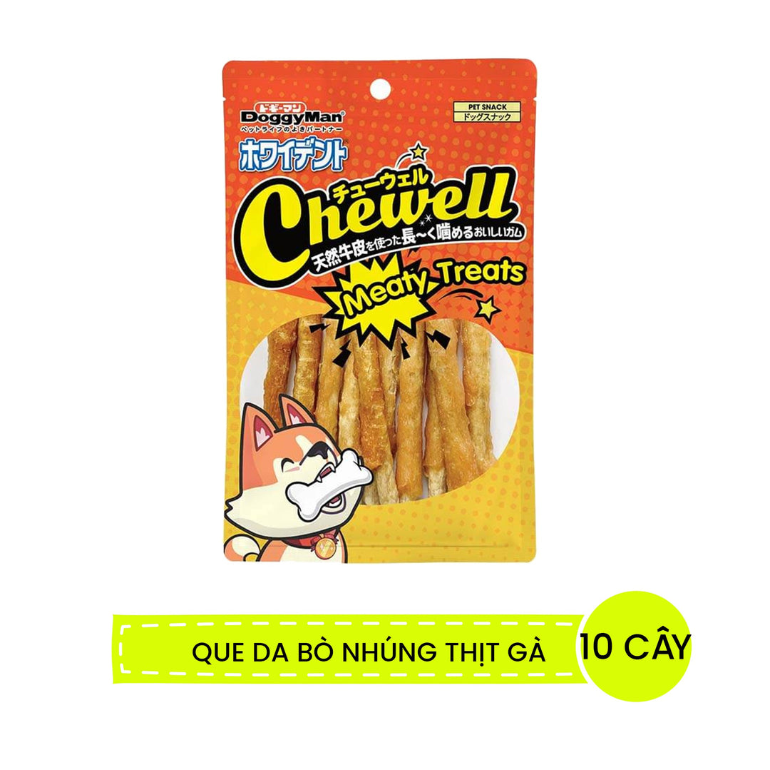 Snack Thưởng Da Bò DoggyMan Chewell Cho Chó