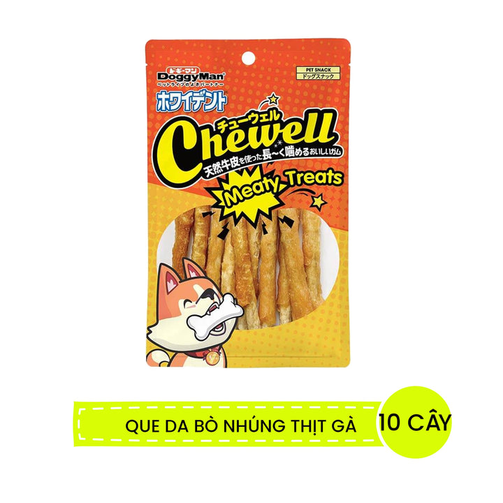 Snack Thưởng Da Bò DoggyMan Chewell Cho Chó