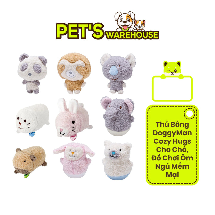 Thú Bông DoggyMan Cozy Hugs Cho Chó, Đồ Chơi Ôm Ngủ Mềm Mại