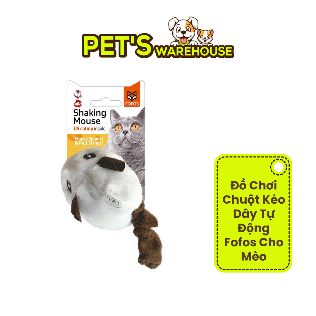 Đồ Chơi Chuột Kéo Dây Tự Động FOFOS Cho Mèo