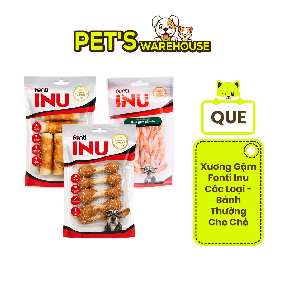 Xương Gặm Fonti Inu Các Loại - Bánh Thưởng Cho Chó