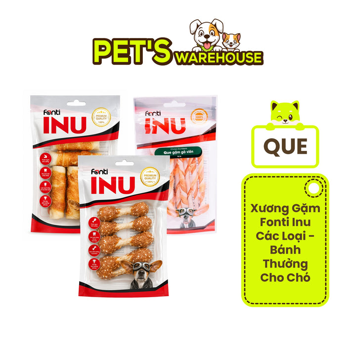 Xương Gặm Fonti Inu Các Loại - Bánh Thưởng Cho Chó