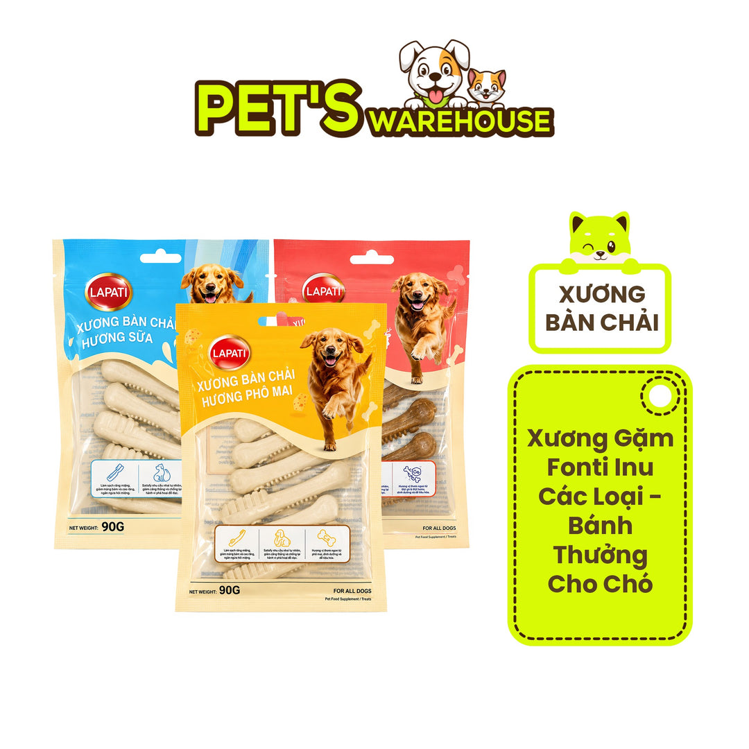 Xương Gặm Fonti Inu Các Loại - Bánh Thưởng Cho Chó