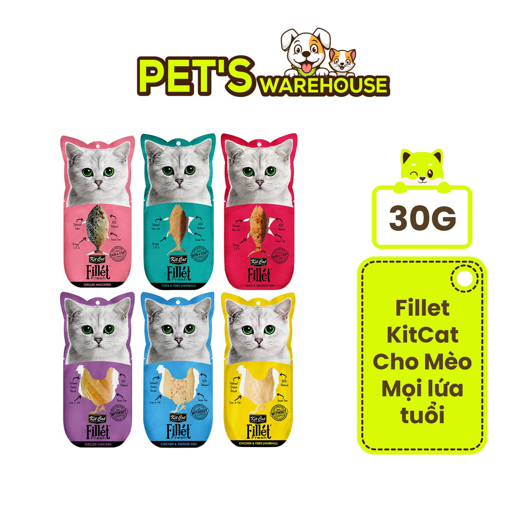 Fillet KitCat Cho Mèo Mọi Lứa Tuổi 30G