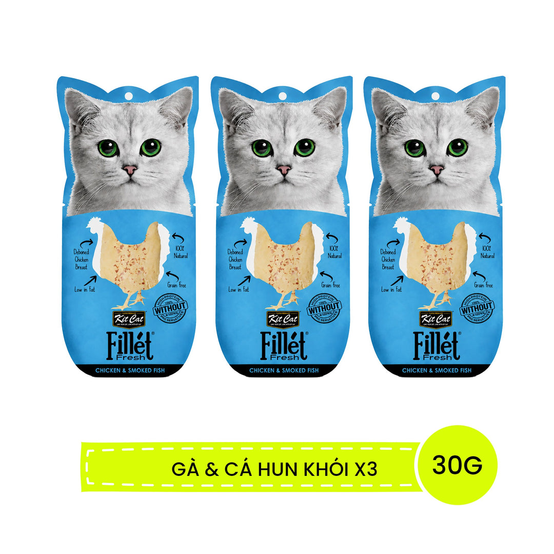Fillet KitCat Cho Mèo Mọi Lứa Tuổi 30G