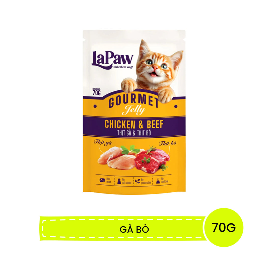 Pate La Paw Cho Mèo Mọi Lứa Tuổi Dạng Thạch 70G
