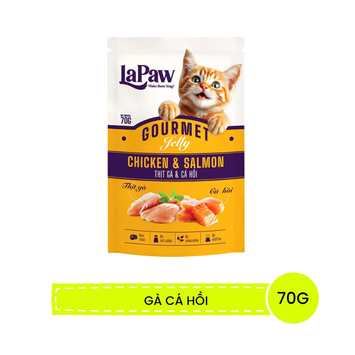 Pate La Paw Cho Mèo Mọi Lứa Tuổi Dạng Thạch 70G