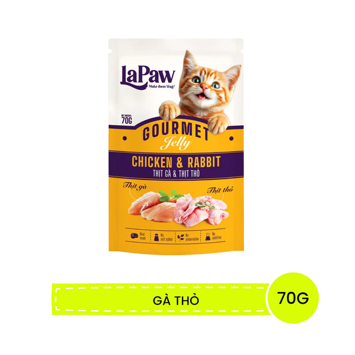 Pate La Paw Cho Mèo Mọi Lứa Tuổi Dạng Thạch 70G
